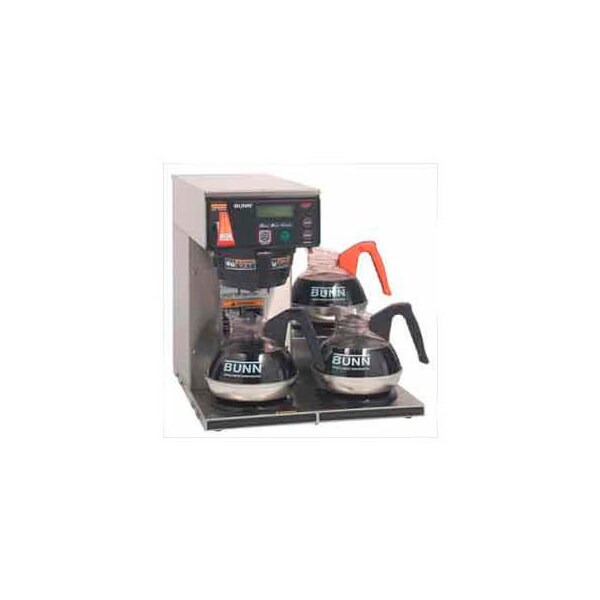 Axiom 12 Cup Digital Dual-Voltage Coffee Brewer w/ LCD, 3 Lower Burners
